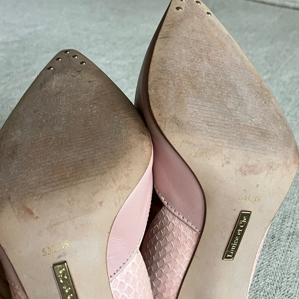 Louise et Cie Pink Pointed-Toe Stiletto Pumps size 35